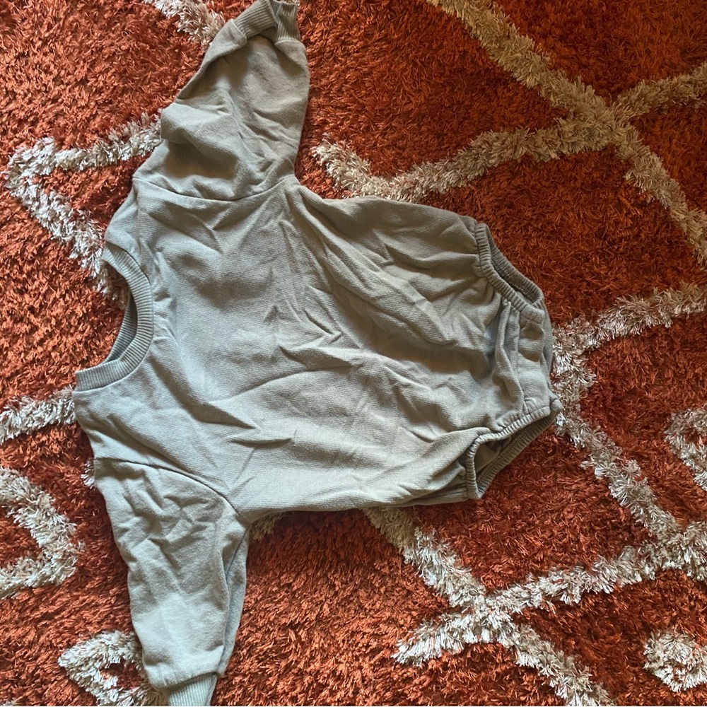 Easy Peasy baby sweatshirt romper size 12m